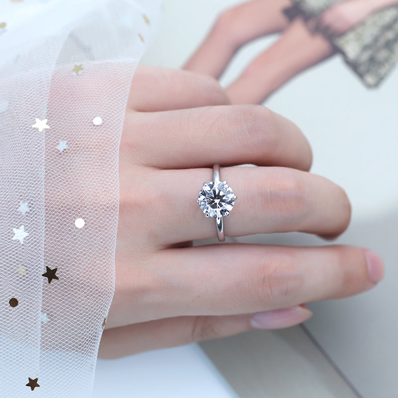 IGI Certified Classic Round (3 ct) Lab Diamond VS2 Ring — Custom Made in Gold or Silver