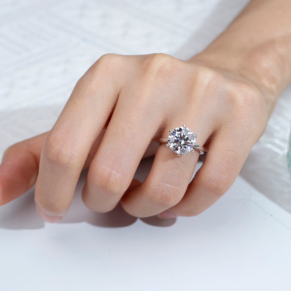 IGI Certified Classic Round (3 ct) Lab Diamond VS2 Ring — Custom Made in Gold or Silver