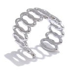 Premium stainless steel ring with platinum plating