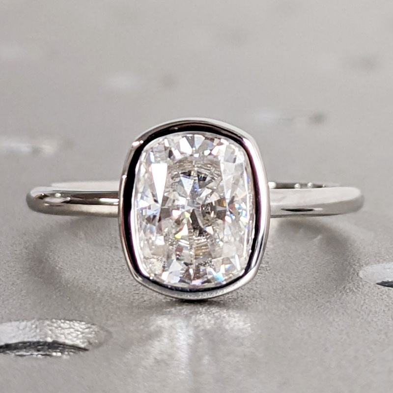 IGI Certified Cushion-Radiant Cut VS2 Lab Diamond Ring (1–3 ct) in Solid Gold 10K–18K or 925 Sterling Silver