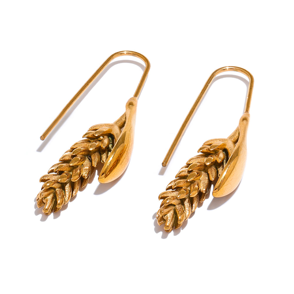 Premium stainless steel earrings finished with 18k gold plating