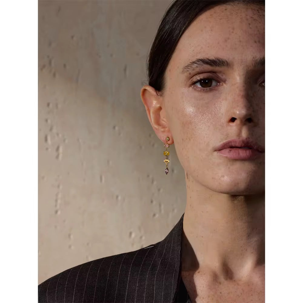 Premium stainless steel earrings finished with 18k gold plating