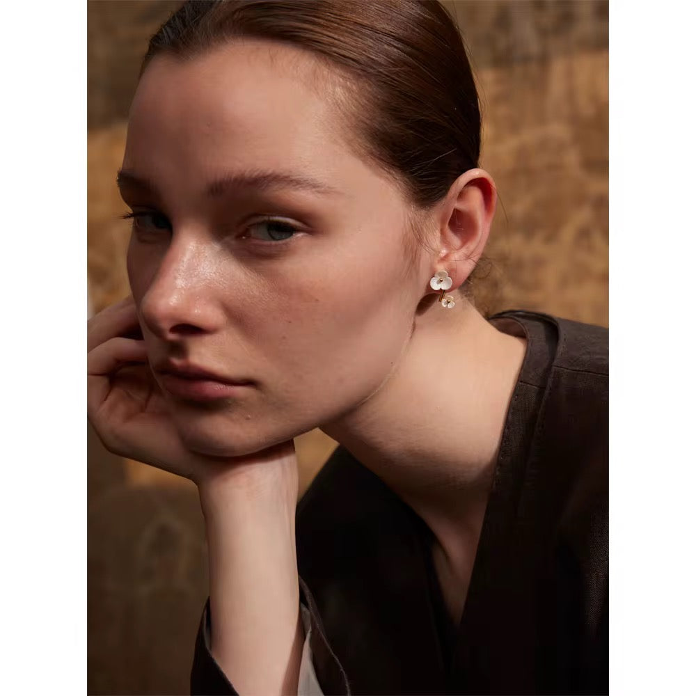 Premium stainless steel earrings finished with 18k gold plating