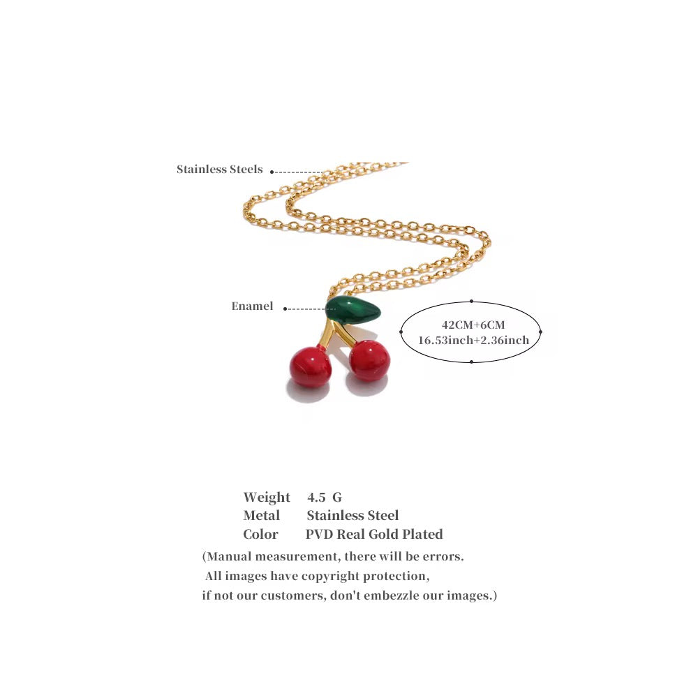 Premium stainless steel necklace finished with 18k gold plating