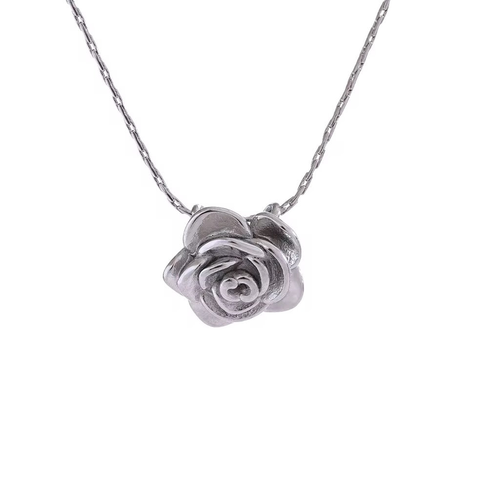 Premium stainless steel necklace with platinum plating