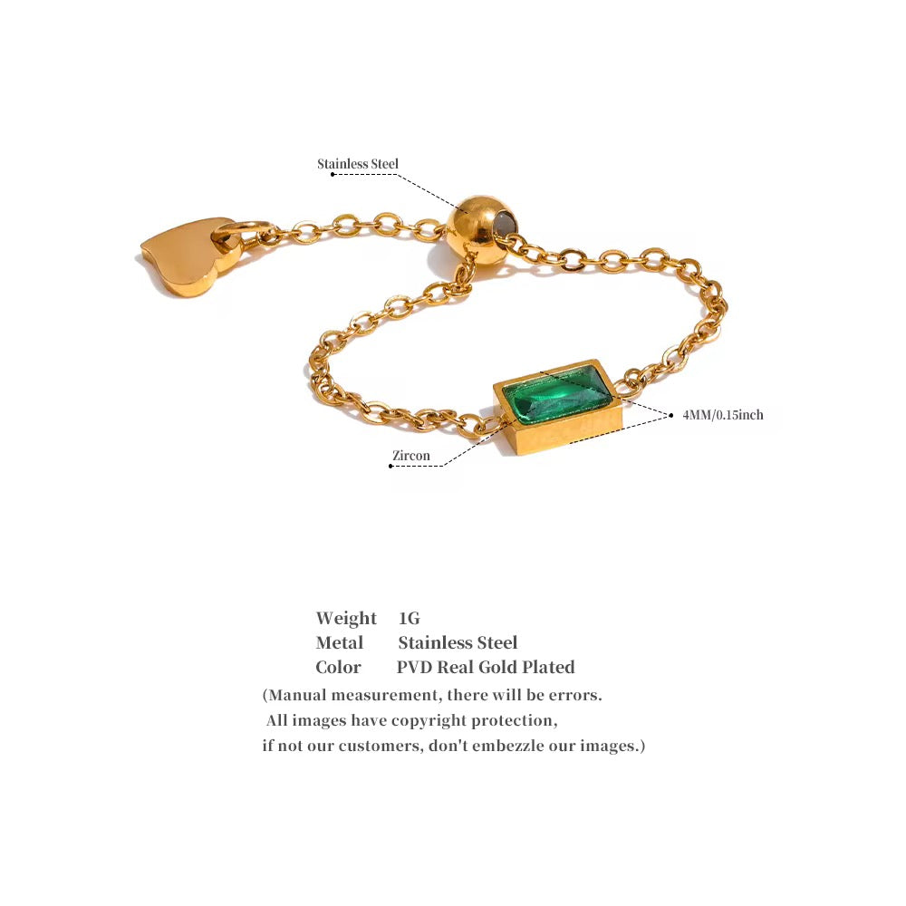 Premium stainless steel ring finished with 18k gold plating