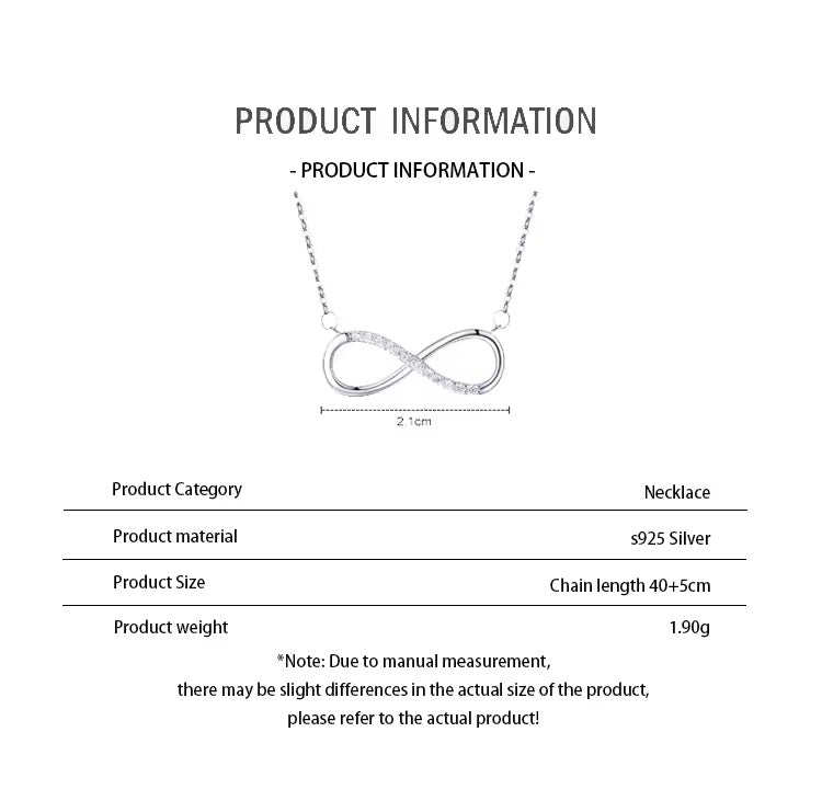 Rhodium-plated silver necklace with zircon stones